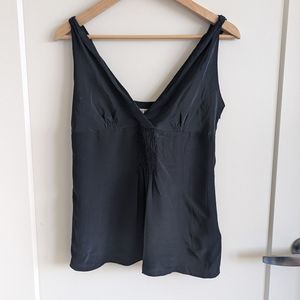Black 100% silk top 10